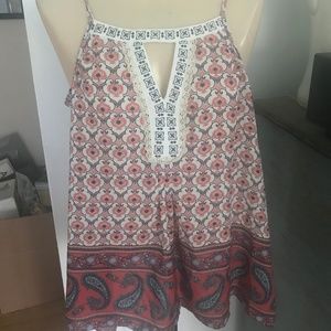 Womens Jolt Floral Breezy Tank Top